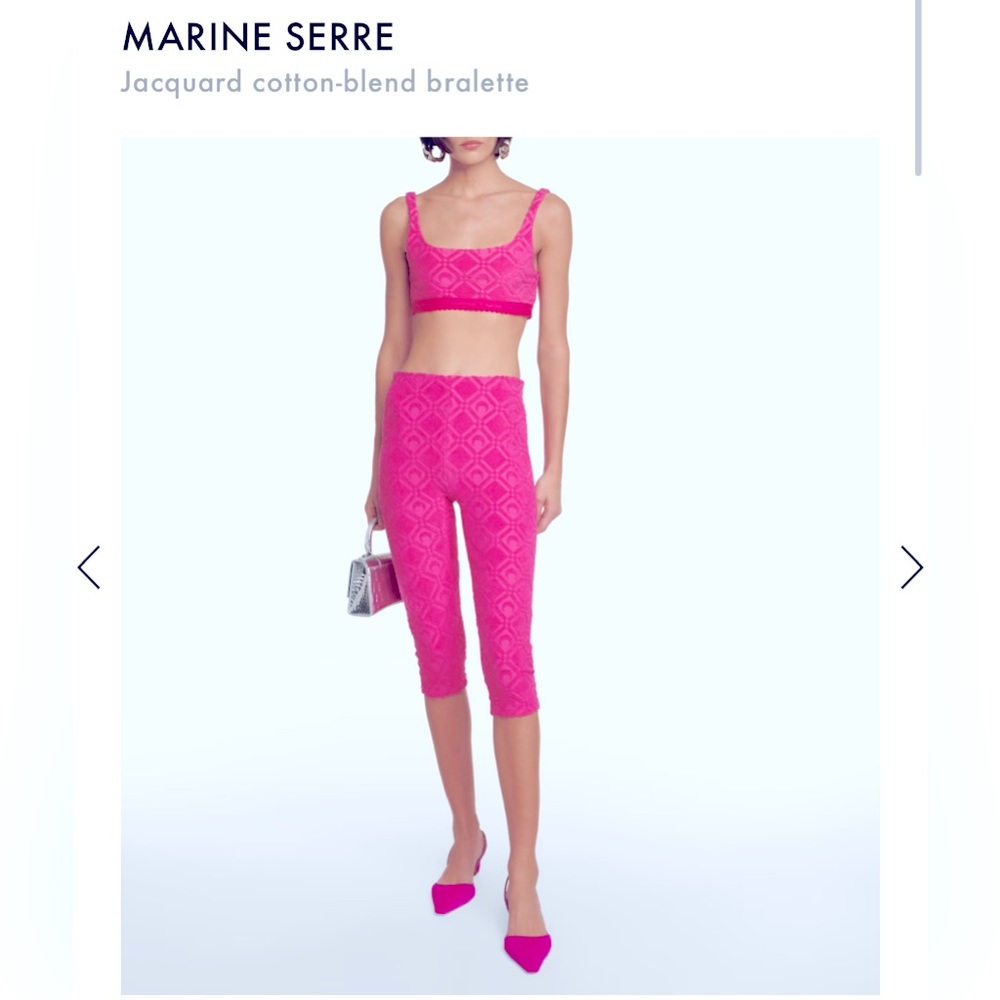 Statement with every stride in these crop top and leggings from Marine Serre